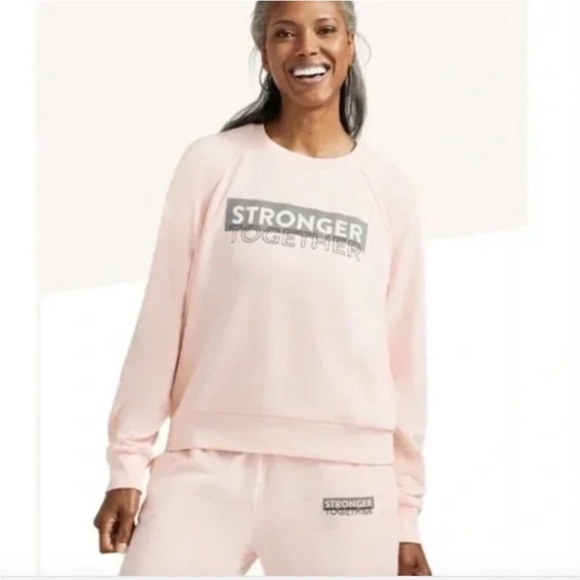 Peloton Pink Breast Care Awareness Sweater Size Med New - Picture 5 of 11